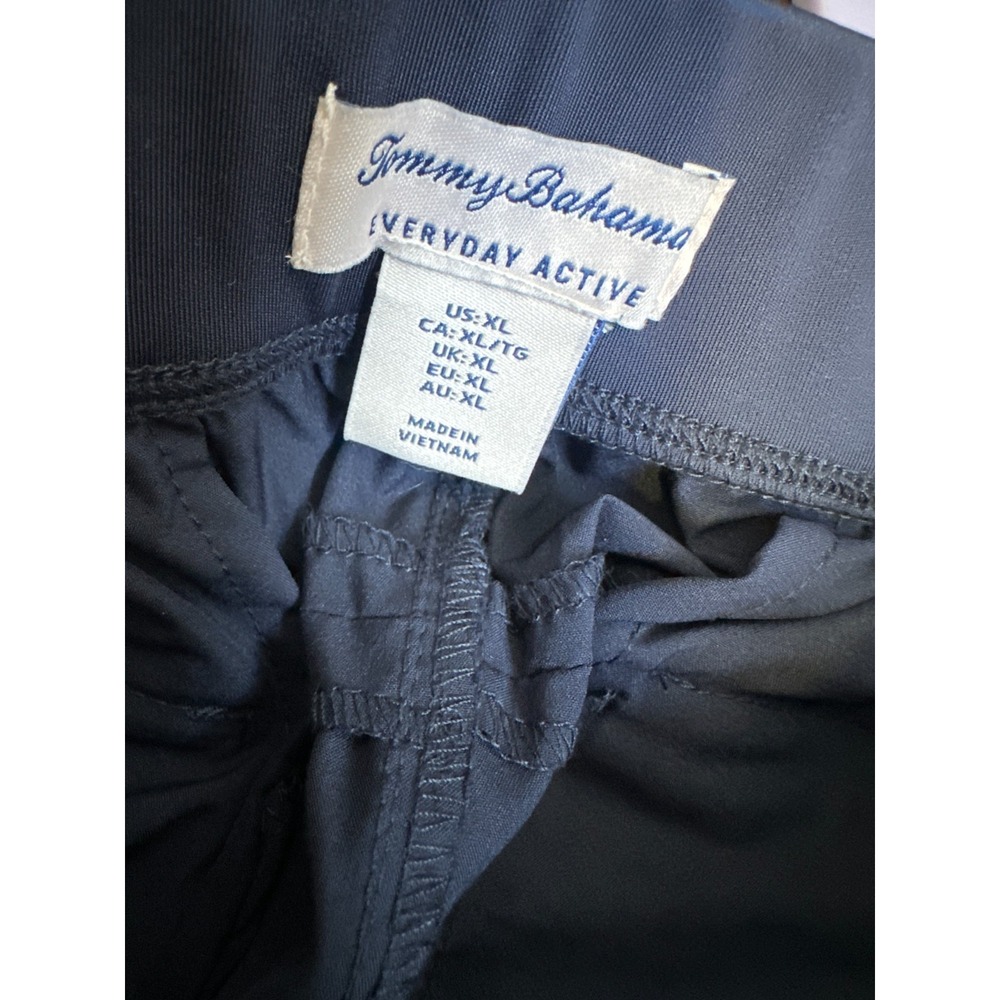 New Tommy Bahama Everyday Active XL Navy Pull-On Ankle Pants Zip Hem Stretch - Picture 4 of 11